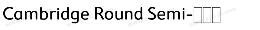 Cambridge Round Semi字体转换